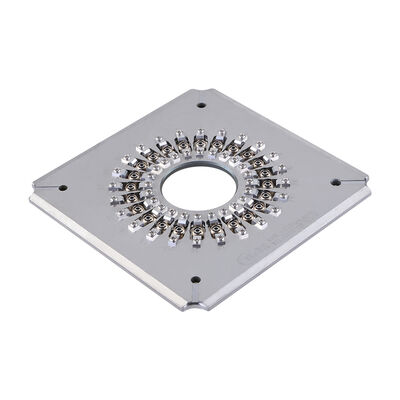 24-Port Fiber Optic Polishing Jig με κάλυμμα σιδηροτροχίου 2,5 mm και ανοξείδωτο χάλυβα S136 κατασκευή για χρήση FTTH