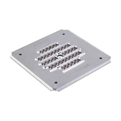 24-Port Fiber Optic Polishing Jig με κάλυμμα σιδηροτροχίου 2,5 mm και ανοξείδωτο χάλυβα S136 κατασκευή για χρήση FTTH