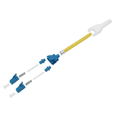 Συνδετήρας DX Lc Uniboot απόδειξης τραβήγματος ΚΚ OM3 OM4 3.0mm