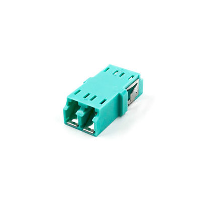 Apc SM/MM/OM3/OM4 Lc διπλός προσαρμοστής, προσαρμοστής καλωδίων οπτικών ινών με το εσωτερικό παραθυρόφυλλο
