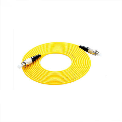Κίτρινο Sc UPC οπτικών ινών G657A2 Apc Sc μπαλωμάτων μονοκατευθυντικό καλώδιο τρόπου σκοινιού στο ενιαίο