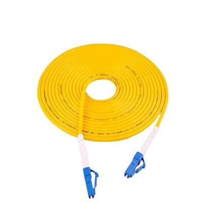 LC καλώδιο 0.9mm/2.0mm/3.0mm δικτύων σκοινιού μπαλωμάτων οπτικών ινών UPC SM καλή ανταλλαξιμότητα