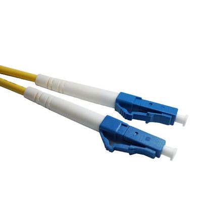 LC καλώδιο 0.9mm/2.0mm/3.0mm δικτύων σκοινιού μπαλωμάτων οπτικών ινών UPC SM καλή ανταλλαξιμότητα
