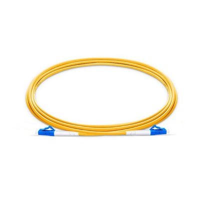 LC καλώδιο 0.9mm/2.0mm/3.0mm δικτύων σκοινιού μπαλωμάτων οπτικών ινών UPC SM καλή ανταλλαξιμότητα